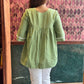 Suti handloom top-Mint green