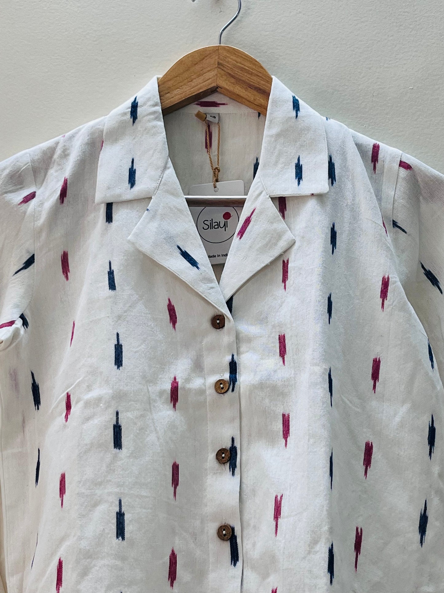 Daisy white Ikat shirt