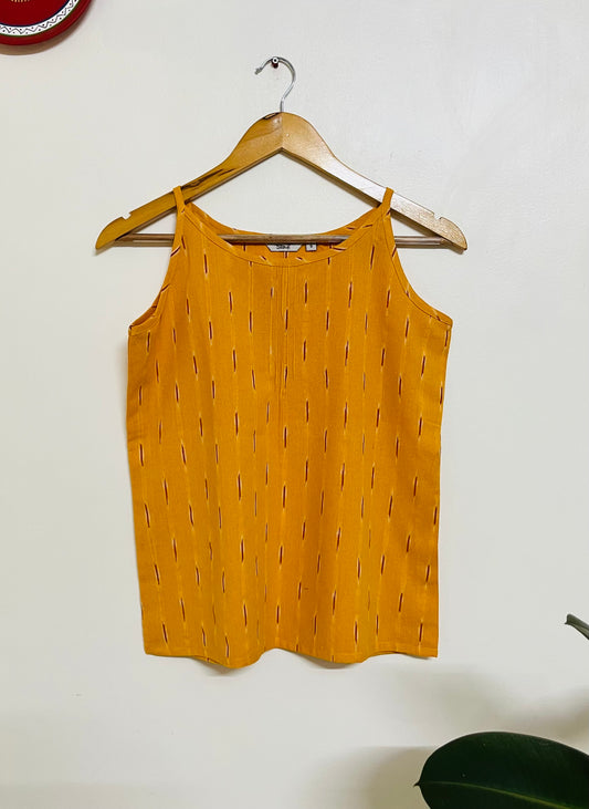 Yellow Ikat camisole