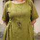 Barket handspun dress- Olive