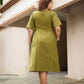 Barket handspun dress- Olive