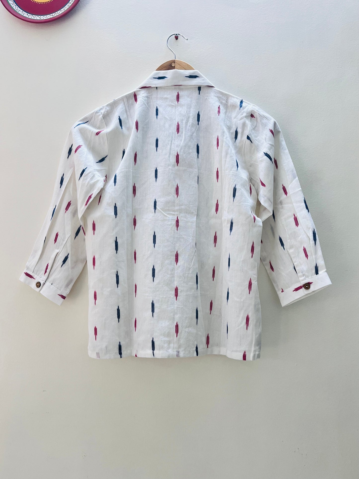 Daisy white Ikat shirt