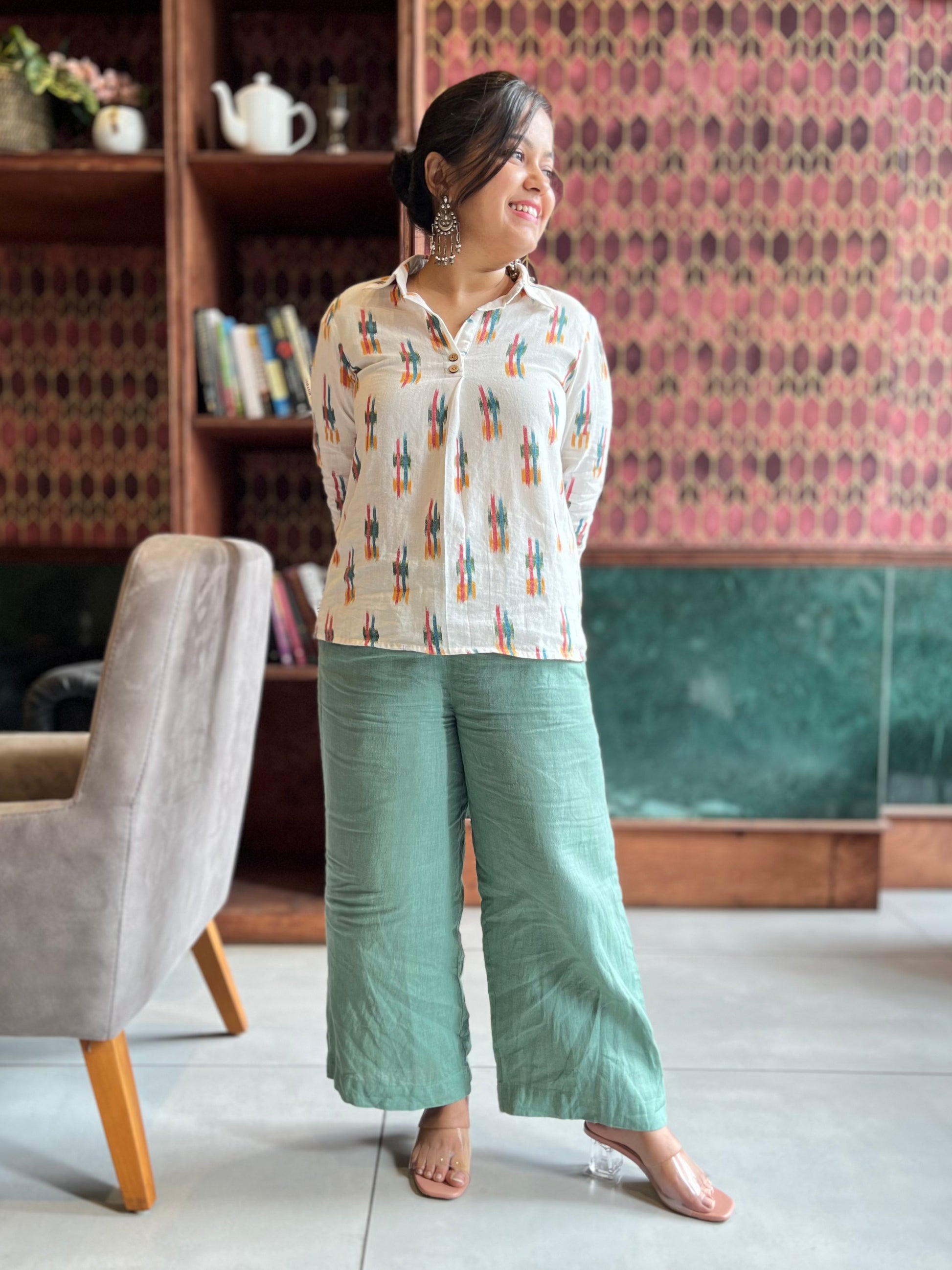 wide leg linen pants