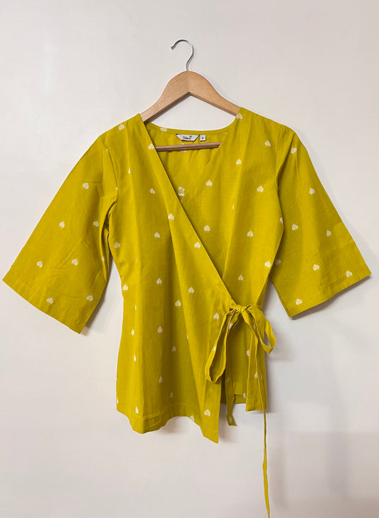 Yellow wrap top-Limited edition-Softer feel