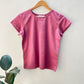 Dewy hanspun top- Dusky pink