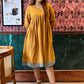 Poppy handloom dress- Mustard