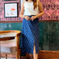 Zoey Ikat skirt - Navy