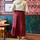 Zoey Ikat skirt - Maroon