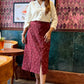 Zoey Ikat skirt - Maroon