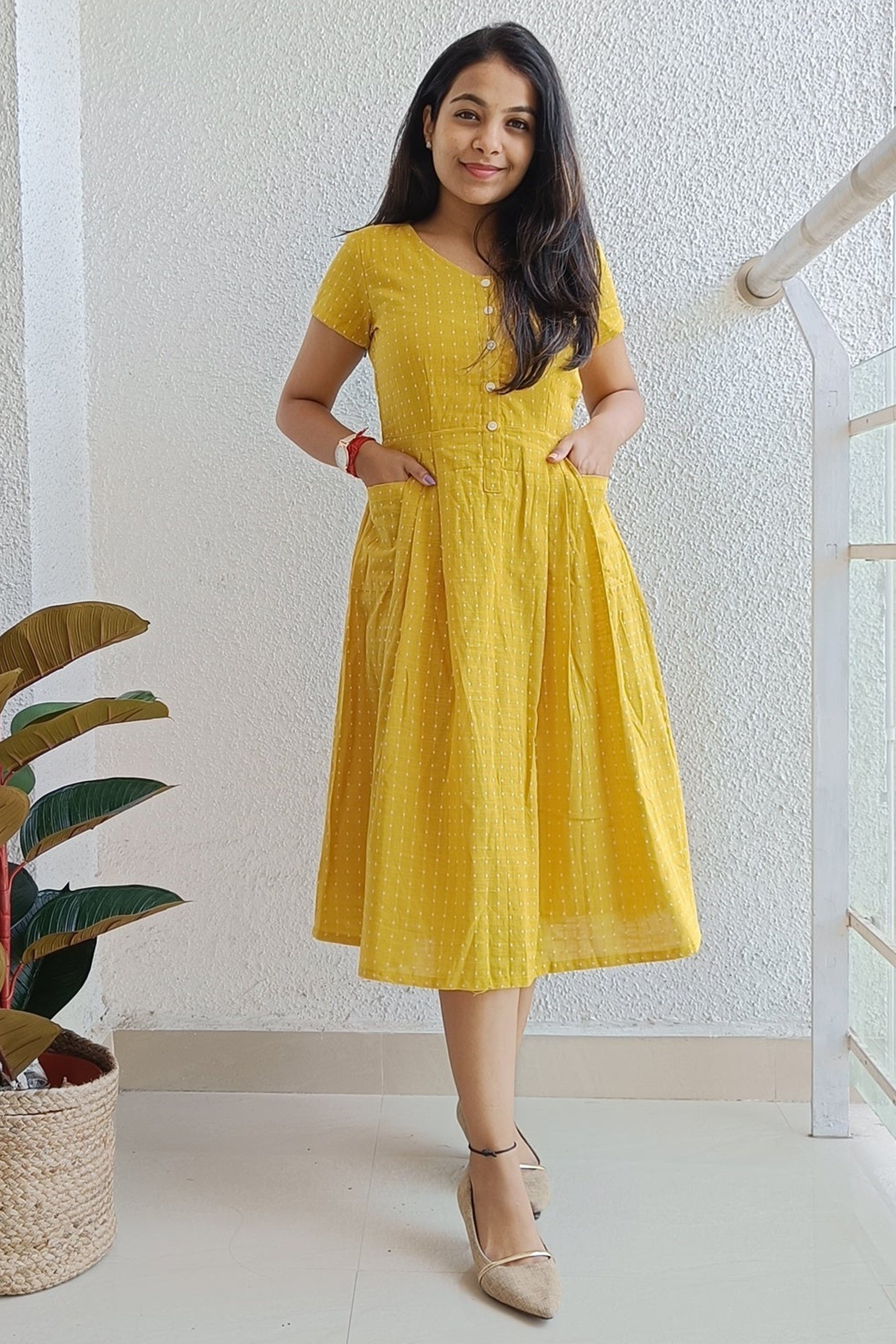 Buy Kantha Thread Work Cotton Dresses for Women | CraftsandLooms –  CraftsandLooms.com